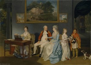 Colonel Blair With His Family And An Indian Ayah — Johann Zoffany
