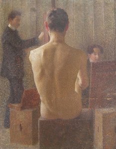 Seated Male Nude In Bukovac — Pero Popović