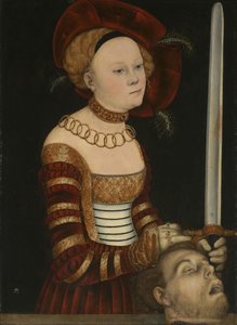 Retrato De Una Dama De La Corte Sajona Como Judit Con La Cabeza De Holofernes — Lucas Cranach El Viejo