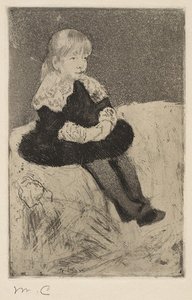 Mlle Luguet Seated On A Couch — Mary Stevenson Cassatt