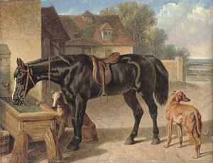 A Farmer's Hack And Greyhounds — John Frederick Herring Senior
