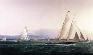 New York From The Bay — James Edward Buttersworth