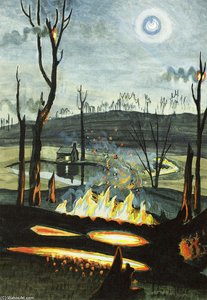 Forest Fire In Moonlight 2 — Charles Burchfield