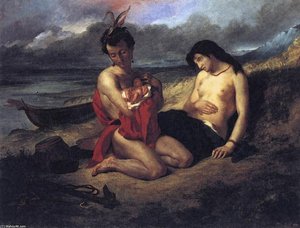The Natchez — Eugène Delacroix, Romanticism
