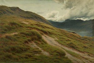 A Welsh Hillside, 1883 — Joseph P Knight