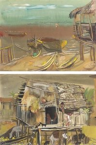 Two Views Of Chile — Boris Dmitrievich Grigoriev