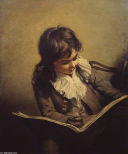 A Boy Reading — Ramsay Richard Reinagle