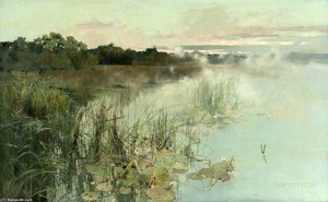 Landscape And Lily Pond