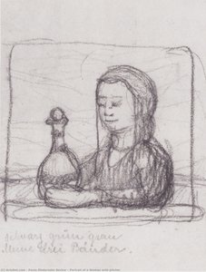 Portrait Of A Woman With Pitcher — Paula Modersohn-becker