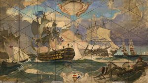 Sketch For 'the Battle Of Camperdown' — William Oliphant Hutchison