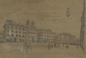 Piazza Di Spagna, Rome — Edward Lear