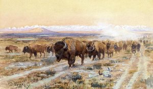 The Bison Trail — Charles Marion Russell