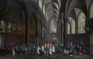 Interior of the Dominican Church in Antwerp