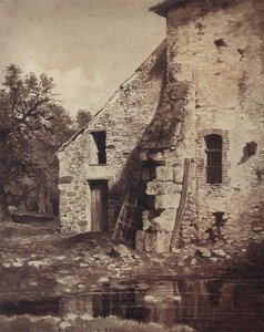 The Old House On The Shore Of The Pond — Ivan Ivanovich Shishkin