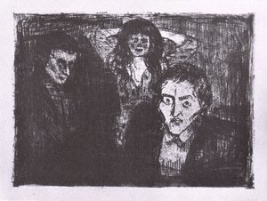 Pasión (celos) — Edvard Munch, Expressionist Painting