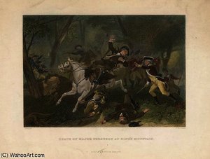 Death Of Major Ferguson At King's Mountain — Alonzo Chappel
