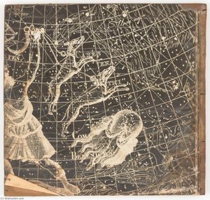 Untitled (stellar Map Featuring Canis Vena Tici And Coma Berenices) — Joseph Cornell