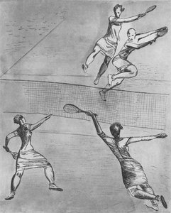 Tennis. Paper — Aleksandr Deyneka