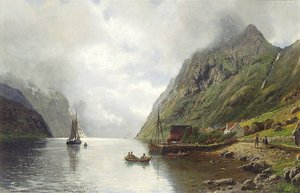 Norwegian Norsk Fjordlandskap Norwegian Fjord Landscape — Anders Monsen Askevold