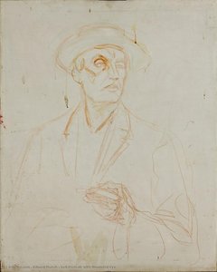 Self-portrait With Wounded Eye — Edvard Munch