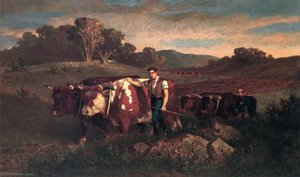 Herdsman With Cows — Edward Mitchell Bannister