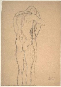 Abrazando Pareja — Gustav Klimt, Art Nouveau