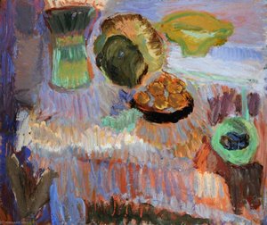 Still Life with Stone Head