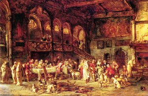 Repas Dans Un Couvent — Eugène Louis Gabriel Isabey