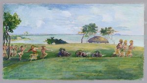 Military Dance In Samoa — John La Farge