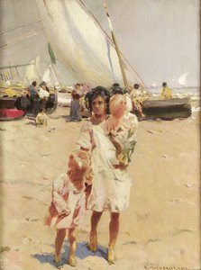 Children On The Beach — Enrique Martinez Cubells