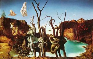 Swans Reflecting Elephants, 1937