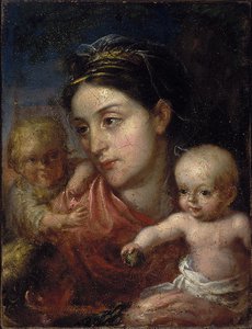 Wife's Portrait With Children — Valentinas Vankavičius