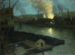 Pittsburgh Mills At Night — Aaron Harry Gorson