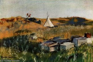Indian Burial Ground — Harold Copping