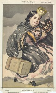 Sovereigns No.20 Caricature Of Isabella Ii Of Spain — Jacques Joseph Tissot