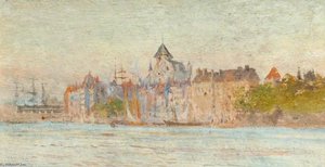 A Castle By A Lake — William Lionel Wyllie