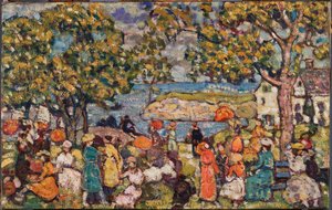 Picnic — Maurice Brazil Prendergast, Post-impressionism