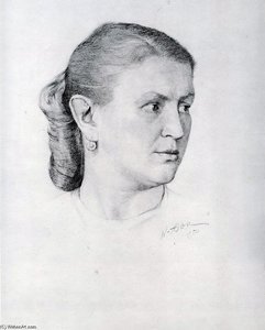 Portrait Of E.a. Krilova — Konstantin Yuon
