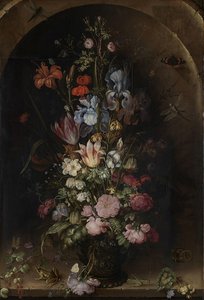 Flower Still Life In A Niche — Roelant Savery