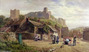 Children Watching A Wheelwright -