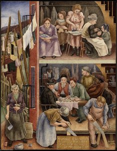 Tenement (mural Study, Depart Of Justice Building, Washington, D. C.) — George Biddle