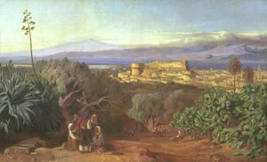 View Of Reggio And The Straits Of Messina — Edward Lear