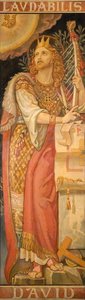 Stained Glass Design, David — Frederick James Shields
