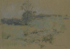 Study Of A Landscape — John Henry Twachtman