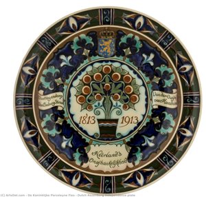 Dutch Rozenburg Independence Plate — De Koninklijke Porceleyne Fles