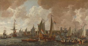 Arrival Of Charles Ii, King Of England, In Rotterdam, 24 May 1660, Lieve Pietersz. Verschuier, C. 1660 - C. 1665 — Lieve Pietersz Verschuier