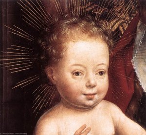 Stehende Jungfrau Mit Kind (detail) — Hans Memling, Altniederländische Malerei