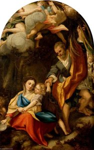 Madonna Della Scodella (after Correggio) — John Graham Gilbert