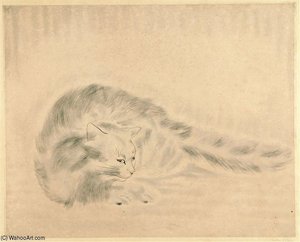 Chat Allongé — Léonard Tsuguharu Foujita