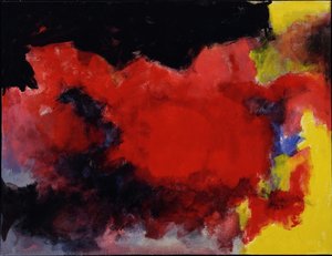 Abstraction In Red And Black — Jefferson Eugene Grigsby Jr., Abstract Expressionism